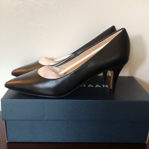 Cole Haan Harlow pump 65mm black leather 6.5 - Picture 4 of 7
